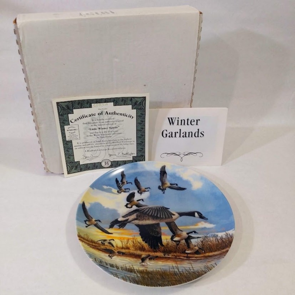 Dominion China The Landing Donald Pentz Wings Upon the Wind Collector Plate 1986